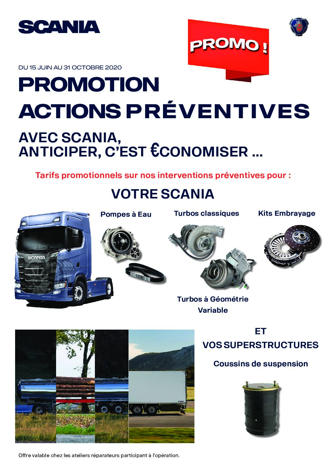 Profitez de l’été pour programmer votre préventif sur votre véhicule Scania