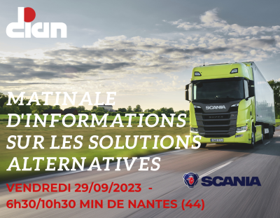 29/09/2023 – Matinale d’informations sur les solutions alternatives Scania