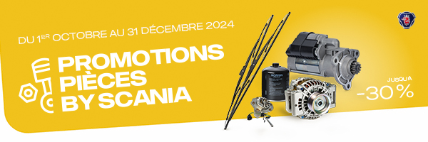 Promotions Automnales sur les Pièces By SCANIA –  jusqu’au 31/12/2024